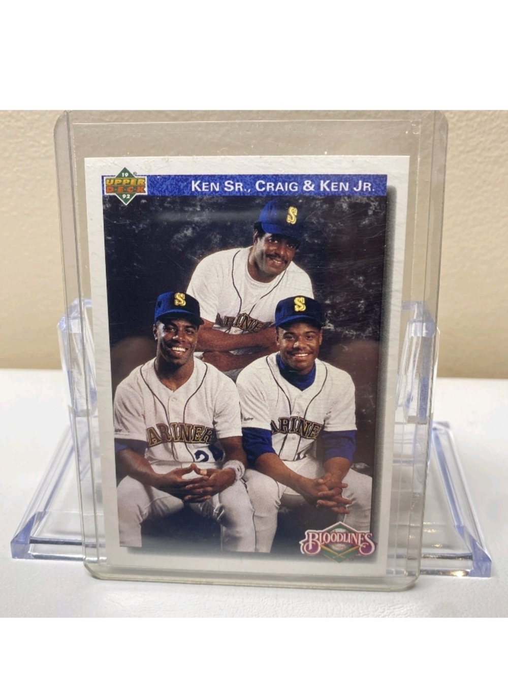 1992 Upper Deck - Bloodlines  #85 Ken Griffey Jr, Ken Griffey, Craig Griffey